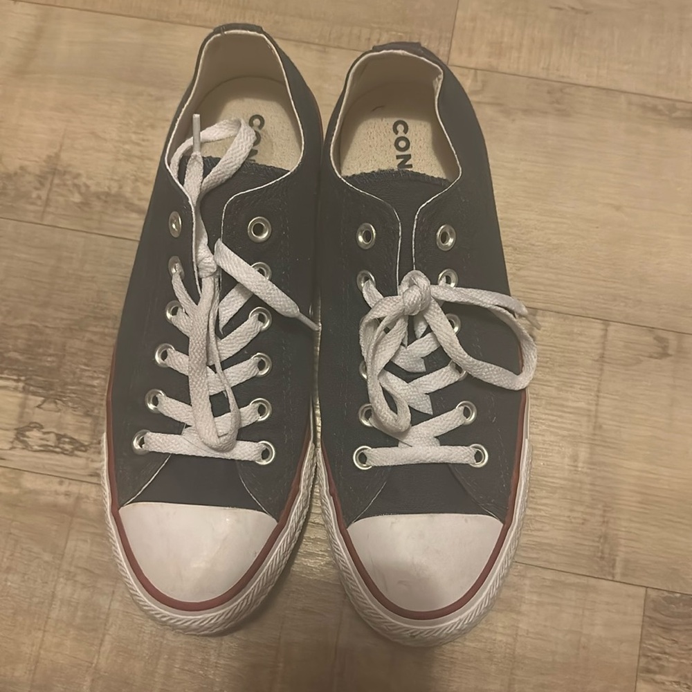 Navy converse shoes